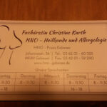 Frau Christine Kurth Fachärztin für HNO-Heilkunde und Allergologie – Gebesee